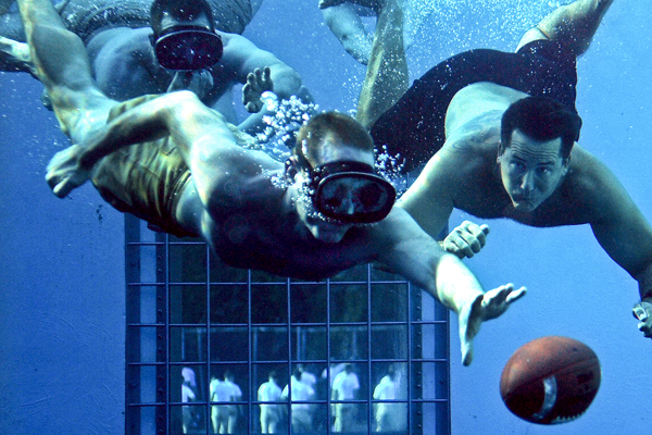 Coast Guard Playing Underwater Football
